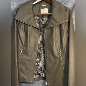 Soia & Kyo Women's Grey Lambskin Leather Jacket